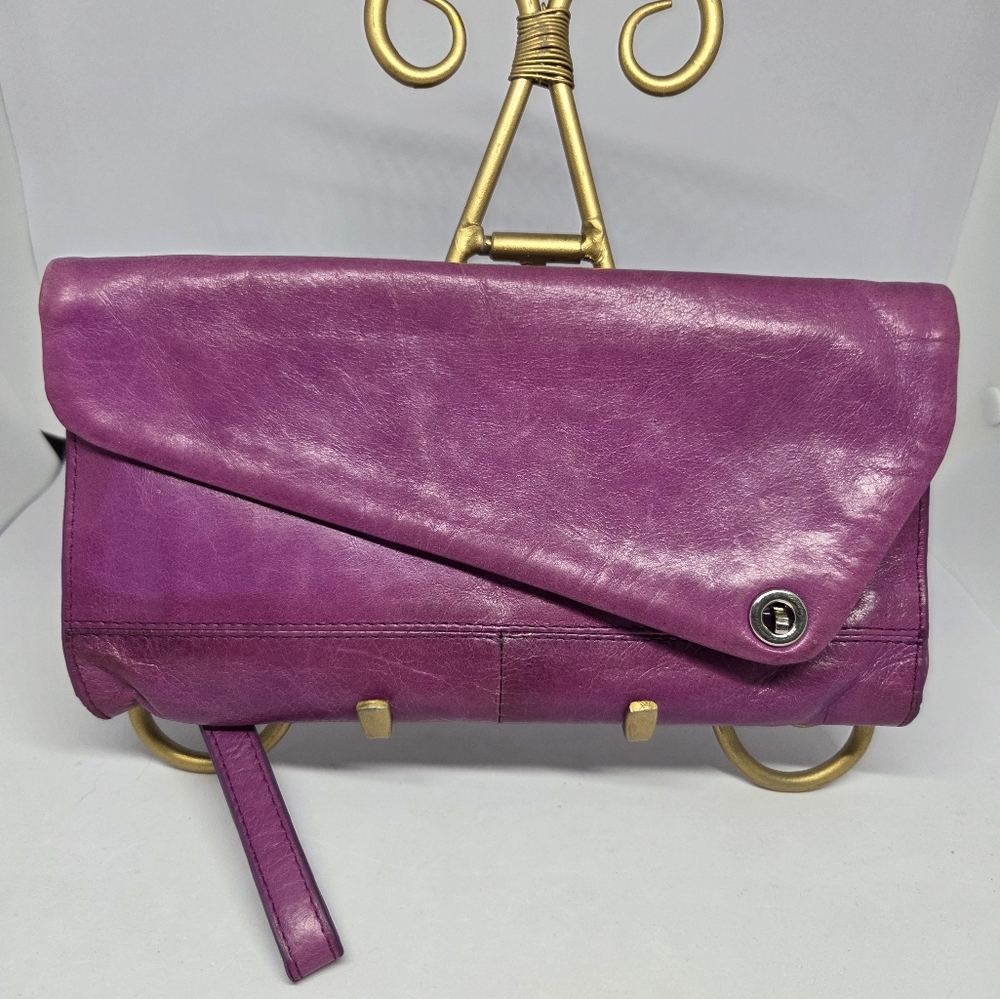 HOBO Purple Leather Clutch